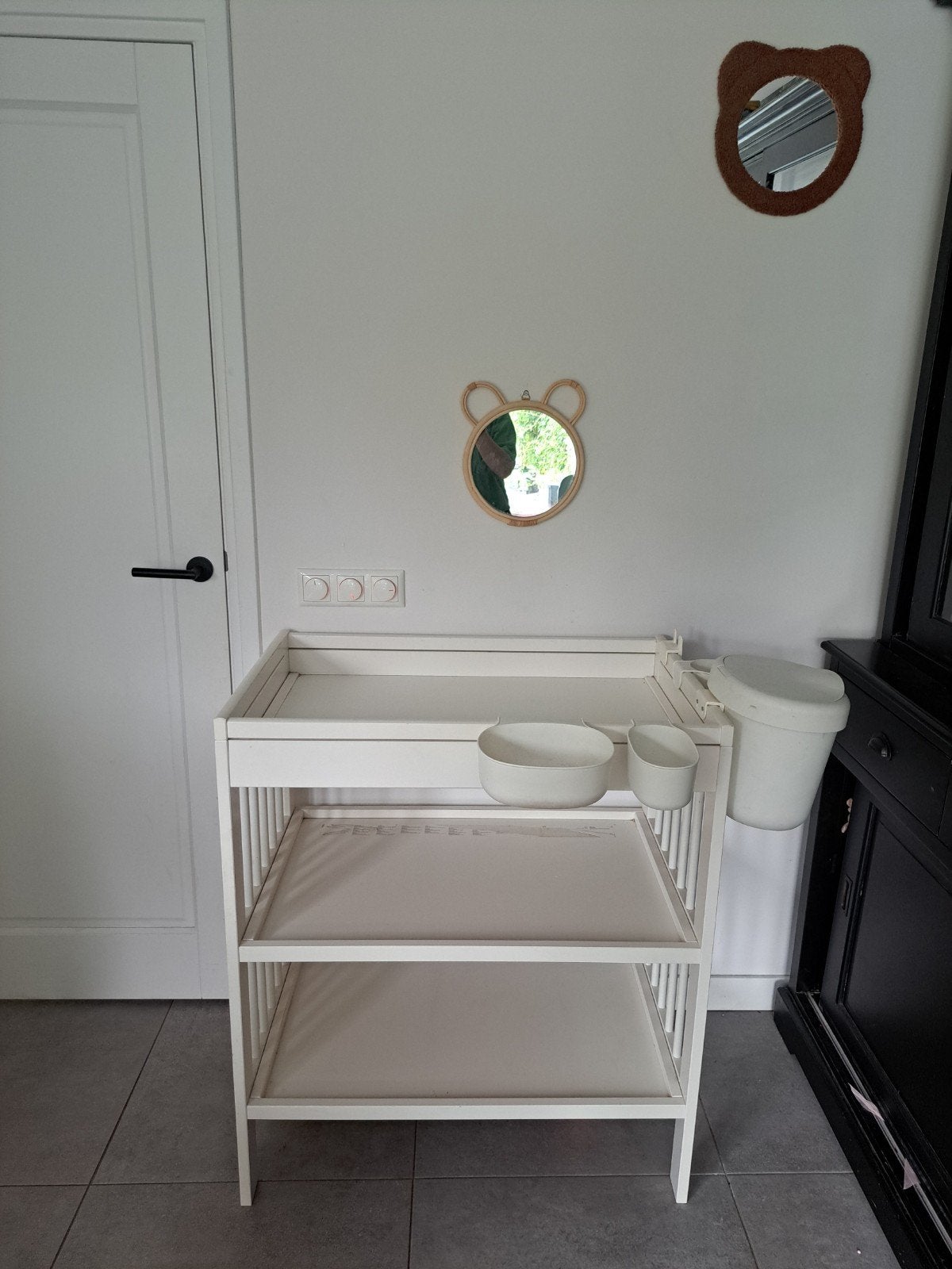 Witte Commode IKEA Gulliver met bakjes set Onsklig, Ophalen, Zo goed als nieuw