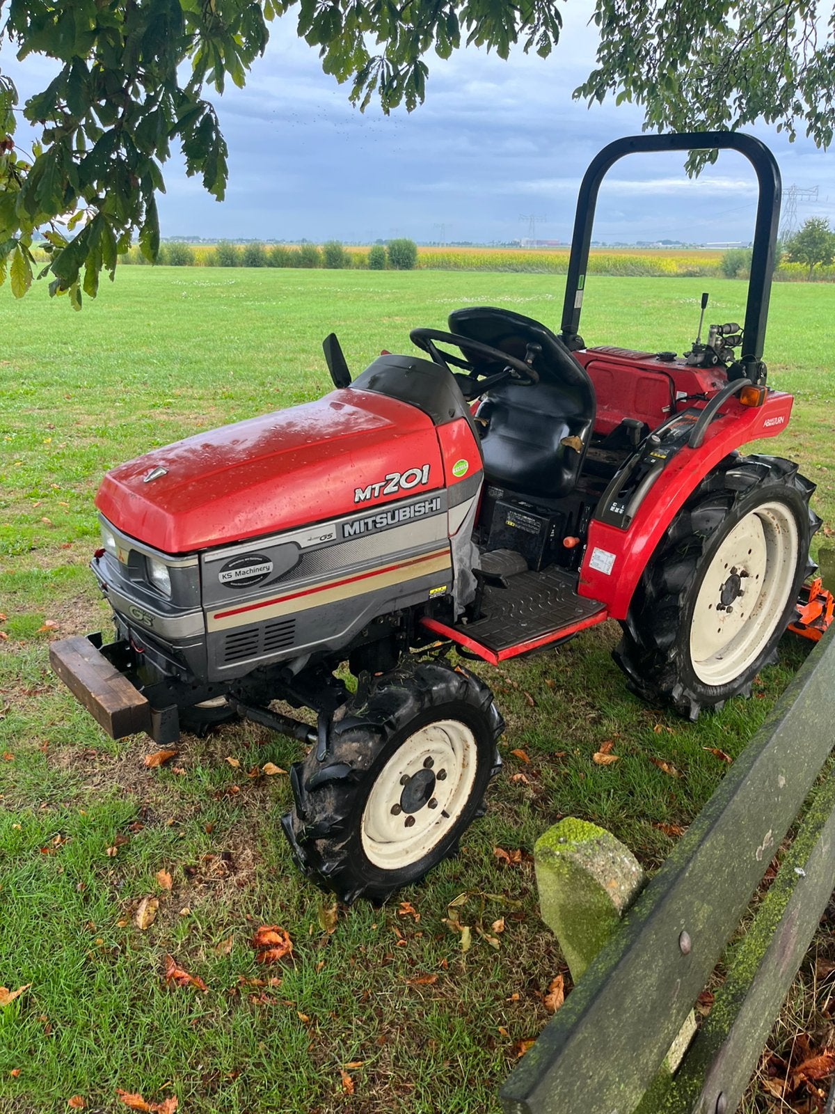Mitsubishi mt 201 mini trekker met maaier, Gebruikt, Tot 2500, Ophalen of Verzenden, Tot 80 Pk