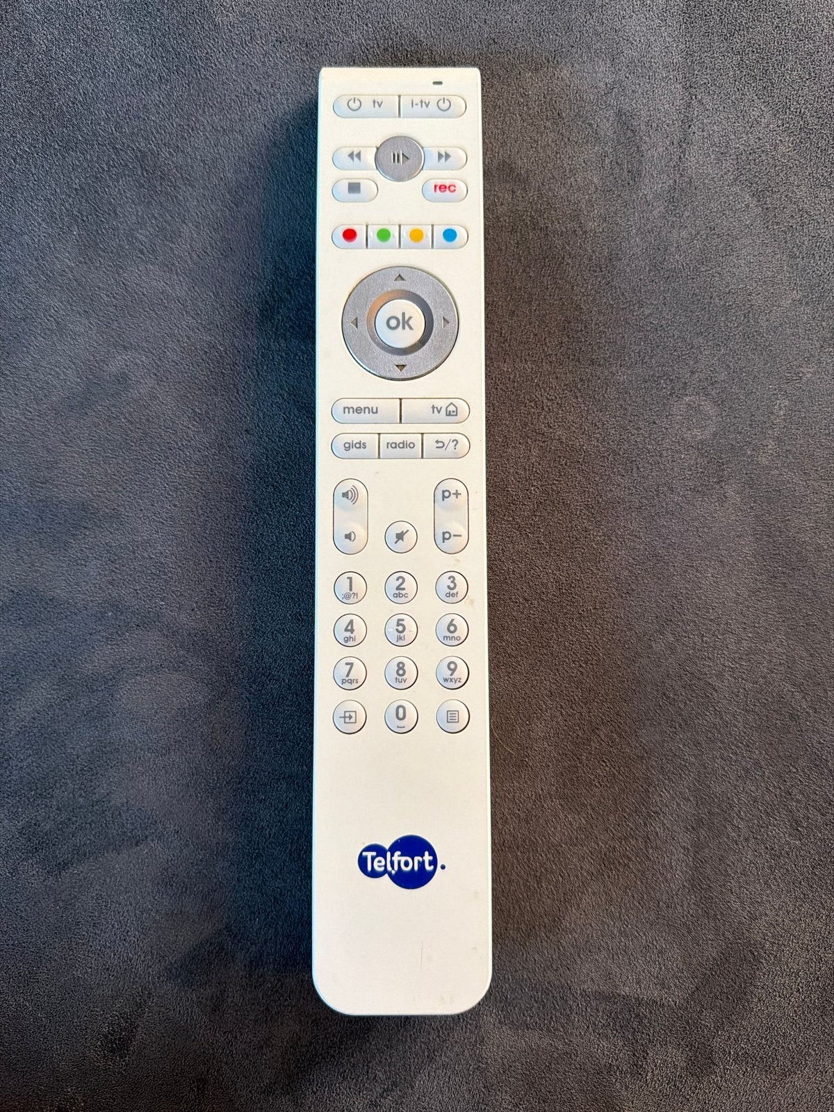 Telfort afstandsbediening voor TV en mediabox, Audio, Tv en Foto, Afstandsbedieningen, Ophalen of Verzenden, Zo goed als nieuw