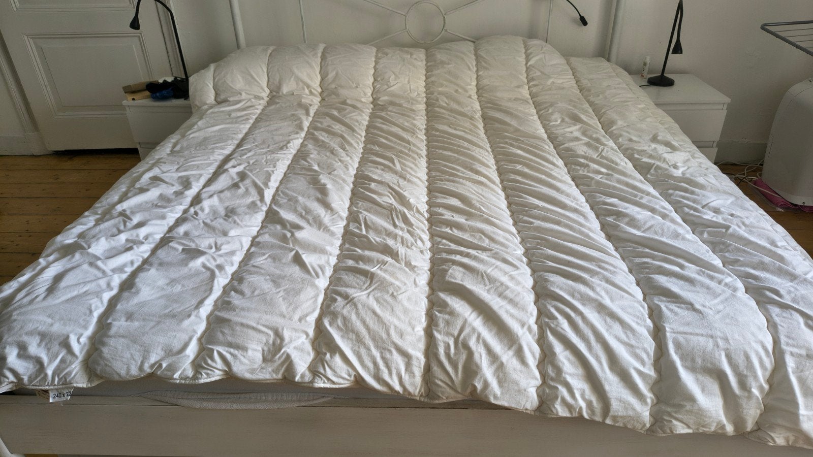 iSleep wollen dekbed 240x220 - Zo goed als nieuw, Ophalen, Wit, Tweepersoons, Ademend