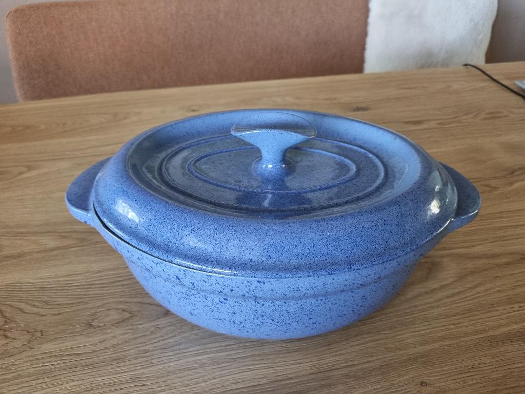 gietijzeren geëmailleerde braadpan, Ophalen, Zo goed als nieuw, Gietijzer, Koekenpan of Braadpan