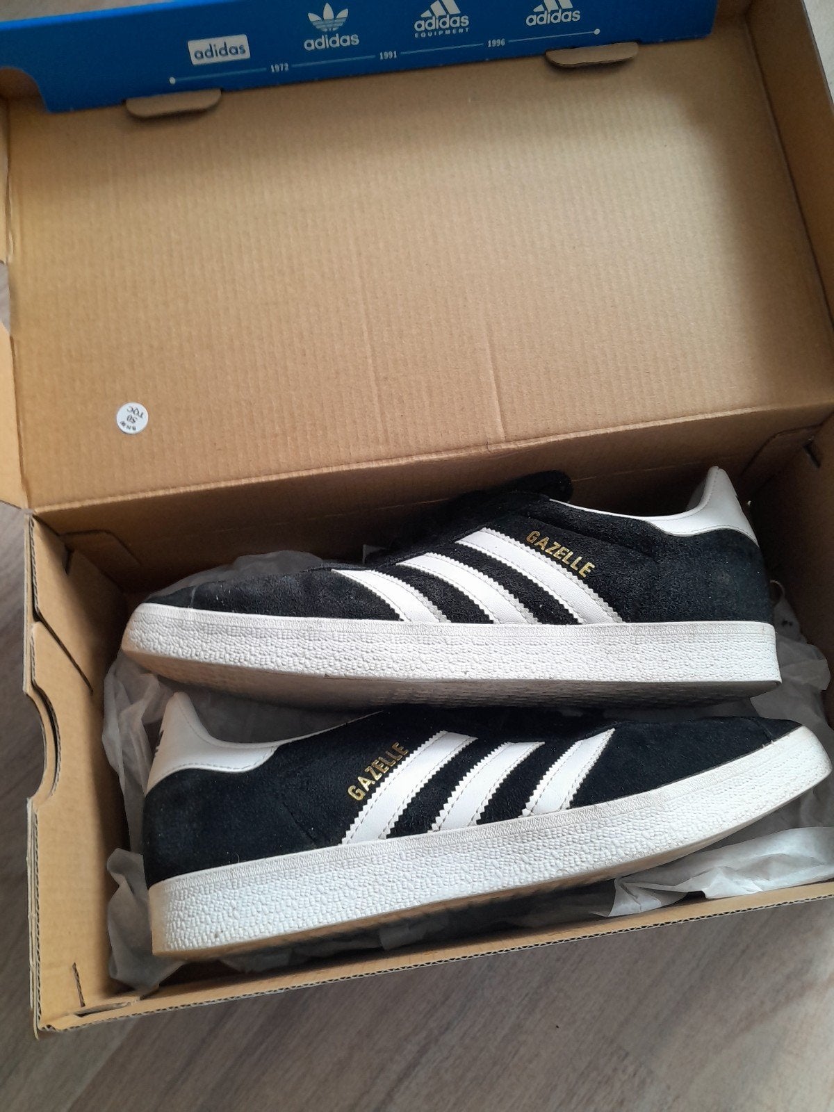 Adidas gazelle sneakers maat 40 ⅔, Adidas, Zwart, Ophalen of Verzenden, Sneakers of Gympen