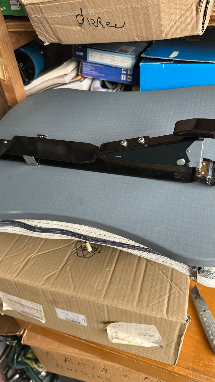 Lange Nietmachine, Diversen, Bureau-accessoires, Ophalen of Verzenden, Gebruikt