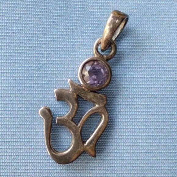 Zilveren Hanger 'Ohm' teken, Ophalen, Zo goed als nieuw, Zilver, Zilver