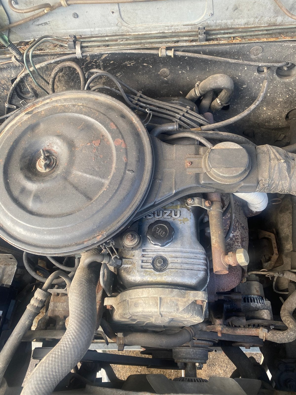 Isuzu trooper 1986 motor gezocht 4ZD1 2300 benzine, Ophalen of Verzenden