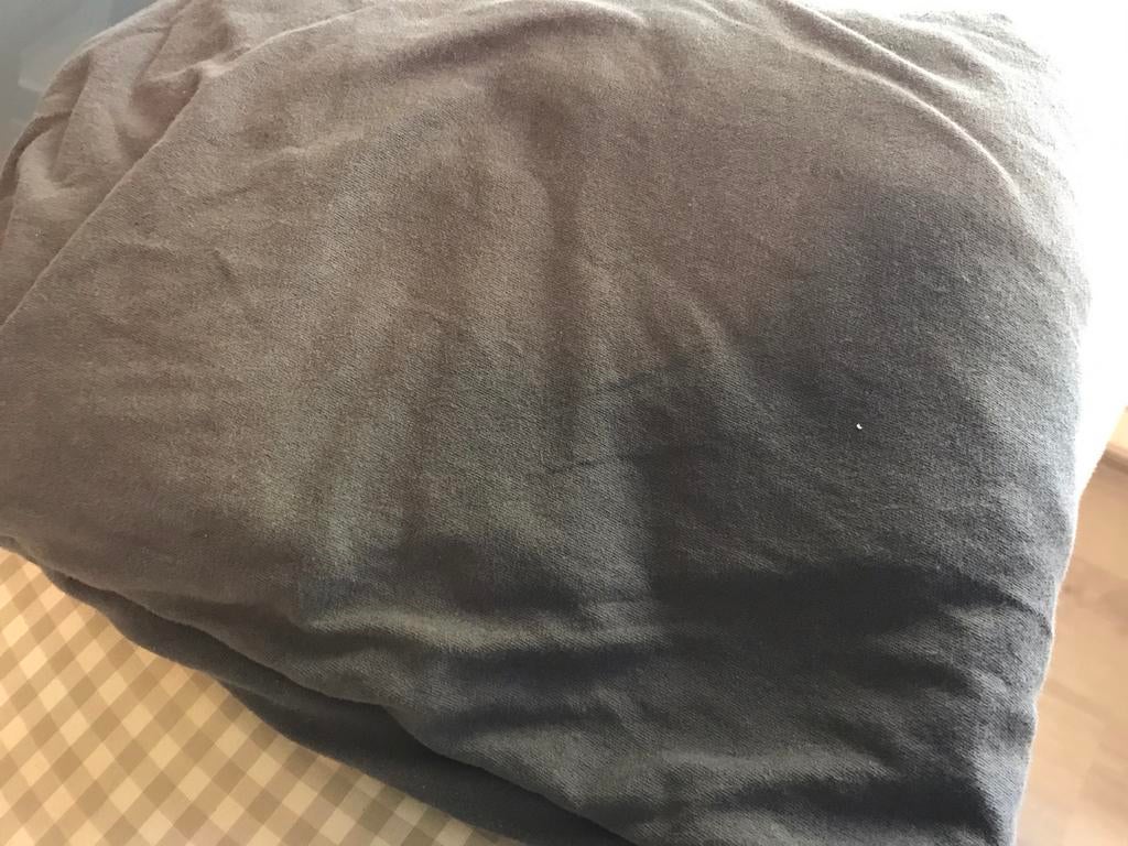 Jersey hoeslaken voor Splittopper 180/200cm antraciet, Gebruikt, Jongetje of Meisje, Hoeslaken of Sloop, Ophalen of Verzenden