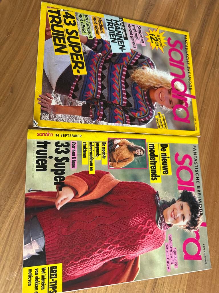 2x Sandra Breimode Tijdschrift: 43 & 33 Super-Truien, Ophalen of Verzenden, Gelezen, Overige typen