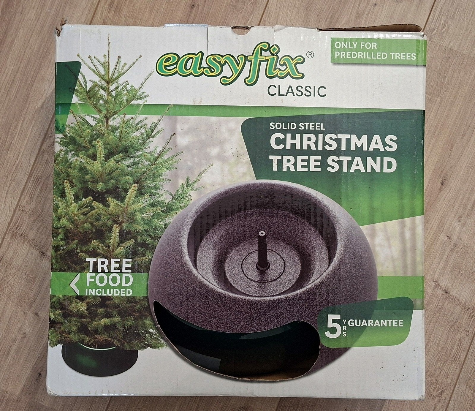 Kerstboomstandaard Easyfix groen, Ophalen of Verzenden, Gebruikt