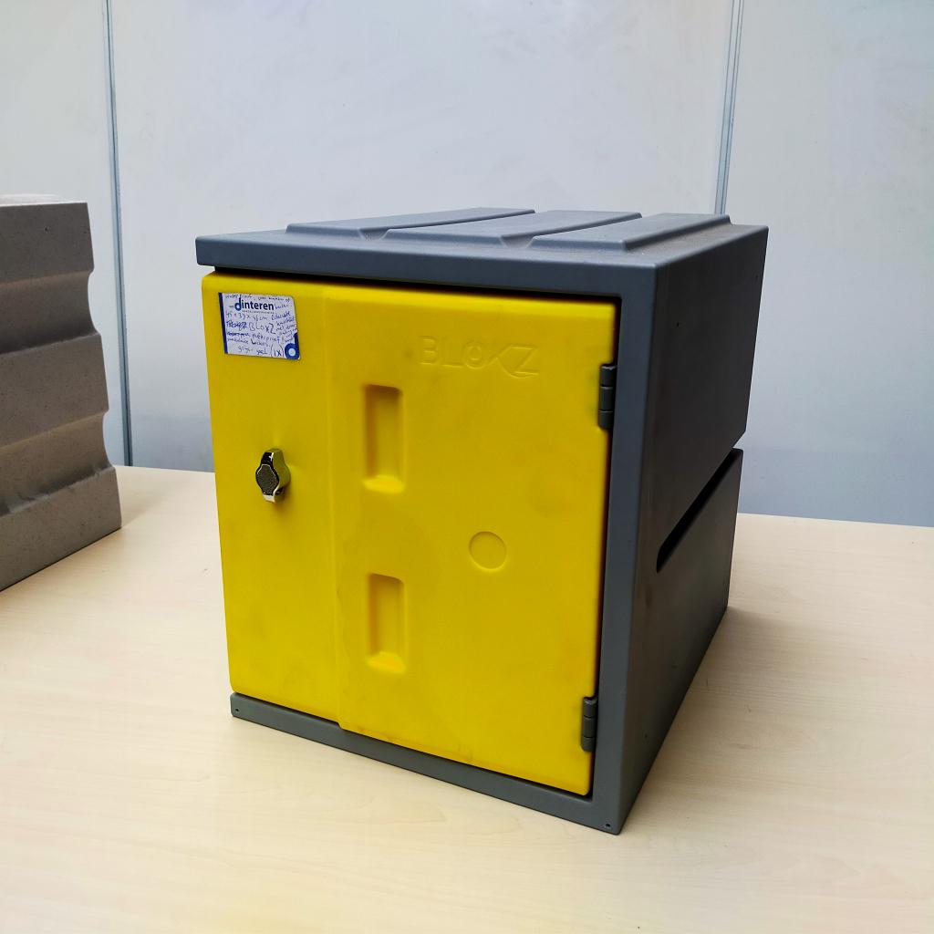 1-deurs Bloxz robuuste kunststof locker - 45x39x46 cm, Huis en Inrichting, Niet ingevuld, Gebruikt, Niet ingevuld, Niet ingevuld
