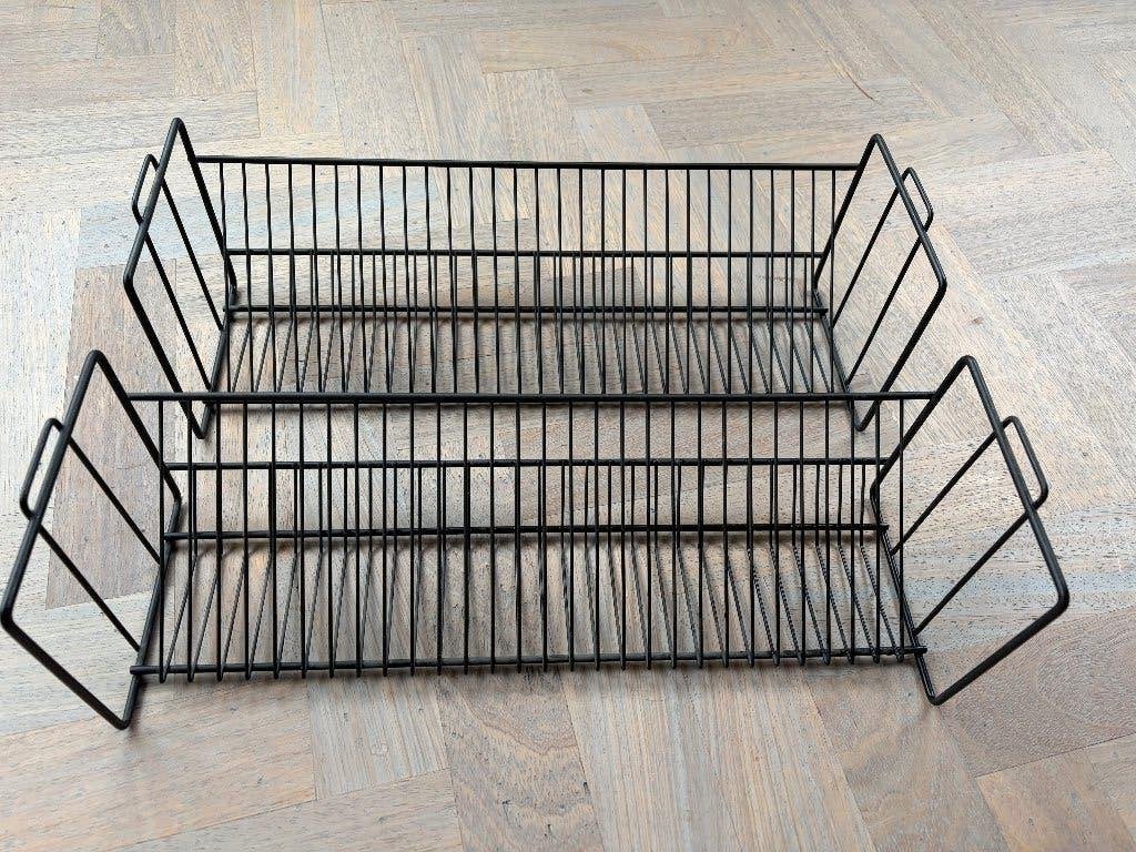 Ikea Vink CD rek (80's), Gebruikt, Ophalen of Verzenden, Metaal, 25 tot 75 discs