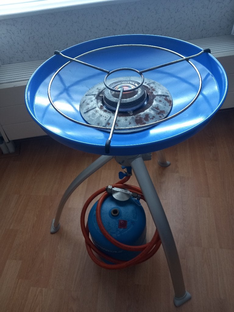 Cadac Dometic skottelbraai +nieuwe wokpan, Ophalen, Gebruikt