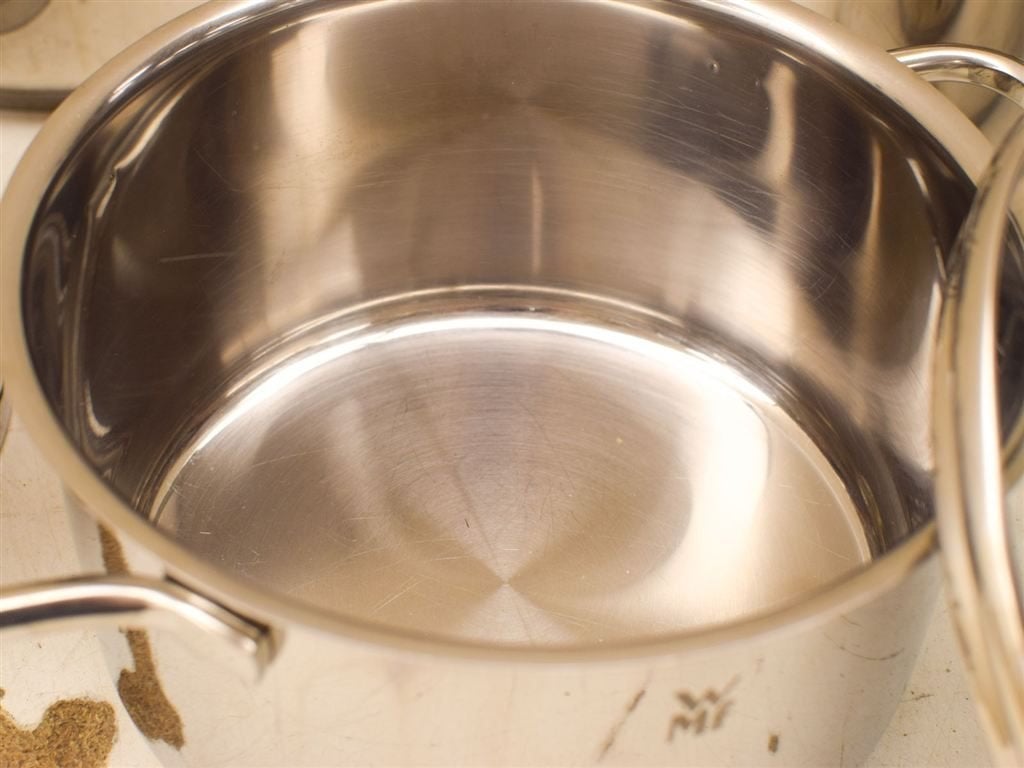 Wmf pannenset 4 delig 52086, Huis en Inrichting, Keuken | Potten en Pannen, Ophalen of Verzenden, Gebruikt, Gietijzer, Koekenpan of Braadpan
