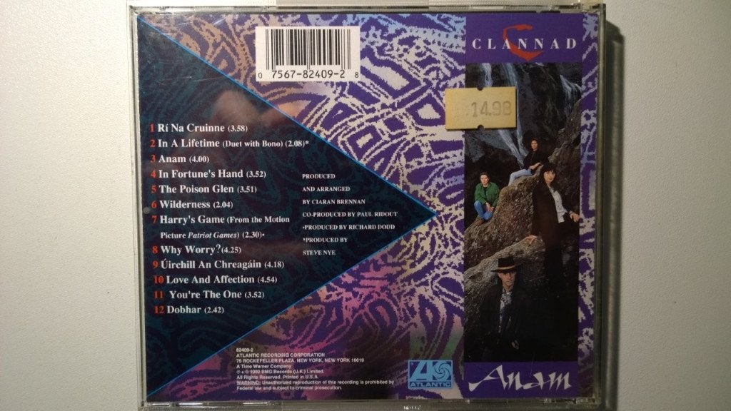 Clannad - Anam, Ophalen of Verzenden, Zo goed als nieuw, Pop, Album