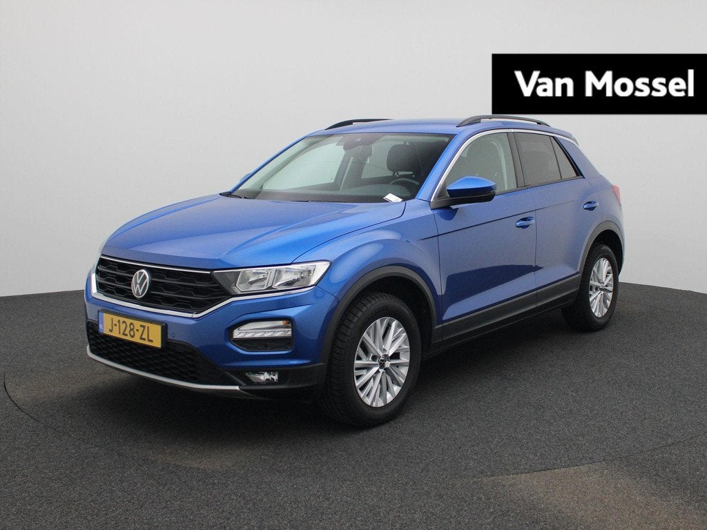 Volkswagen T-Roc 1.5 TSI Style | 150 PK | Automaat | Trekhaa, Auto's, Volkswagen, Stof, 4 cilinders, Blauw, Automatische klimaatregeling