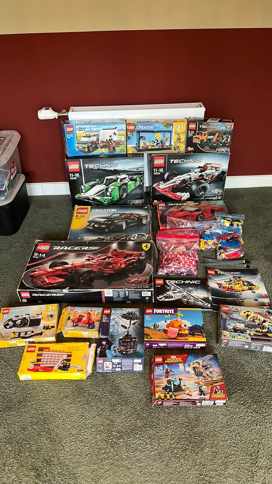 Lego opruiming creator technic fortnite racers marvel, Ophalen, Zo goed als nieuw, Complete set, Lego