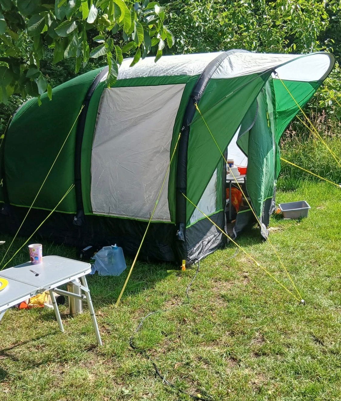Kampa brean air 3, Caravans en Kamperen, Tenten, Ophalen, Zo goed als nieuw, Tot en met 3