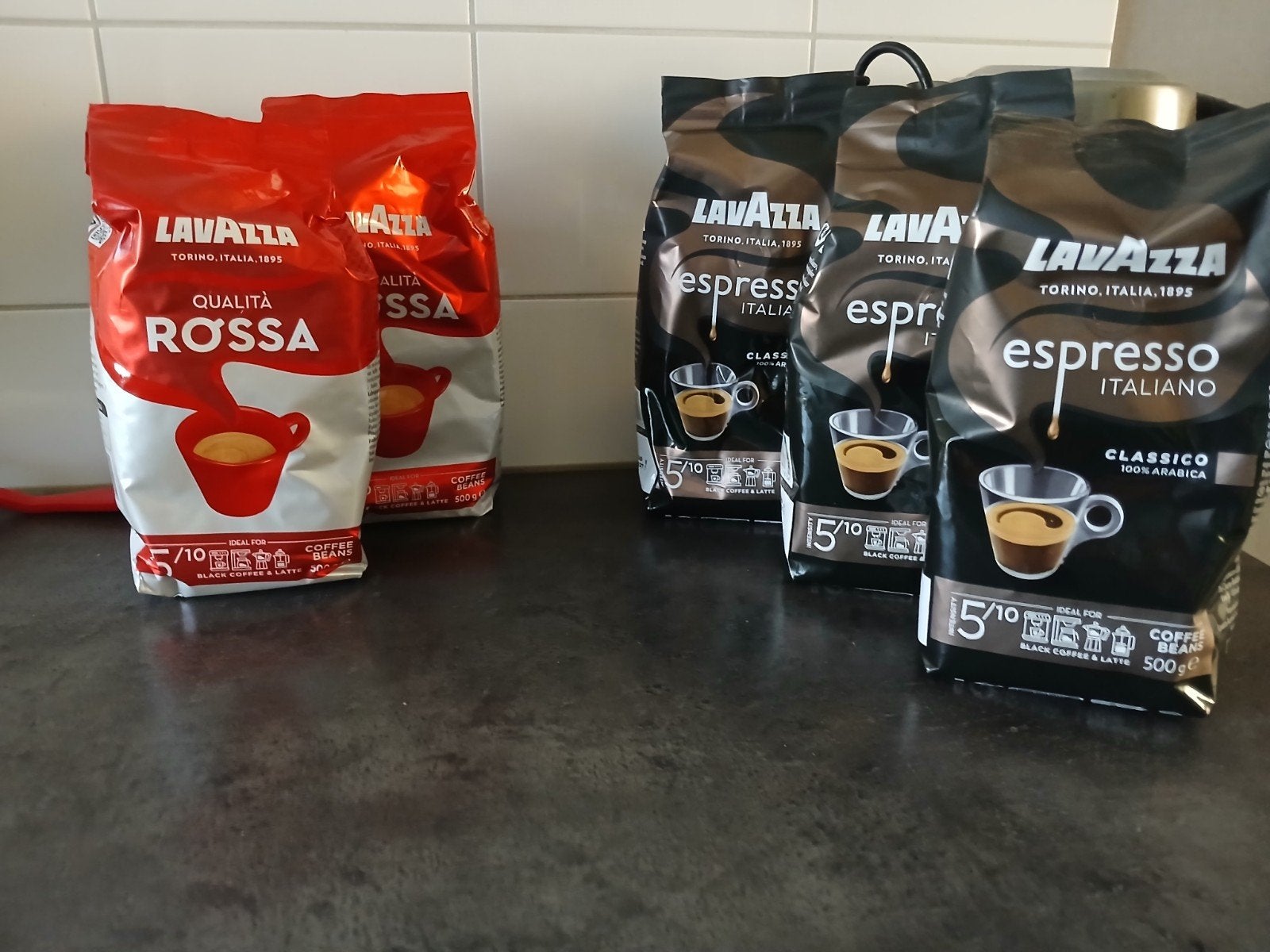 Lavazza koffiebonen, rossa en Espresso, Ophalen of Verzenden