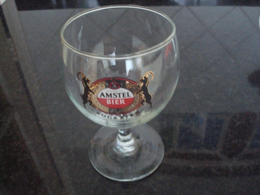 Amstel bokbier kelk glas, Verzamelen, Biermerken, Ophalen of Verzenden, Zo goed als nieuw, Glas of Glazen, Amstel