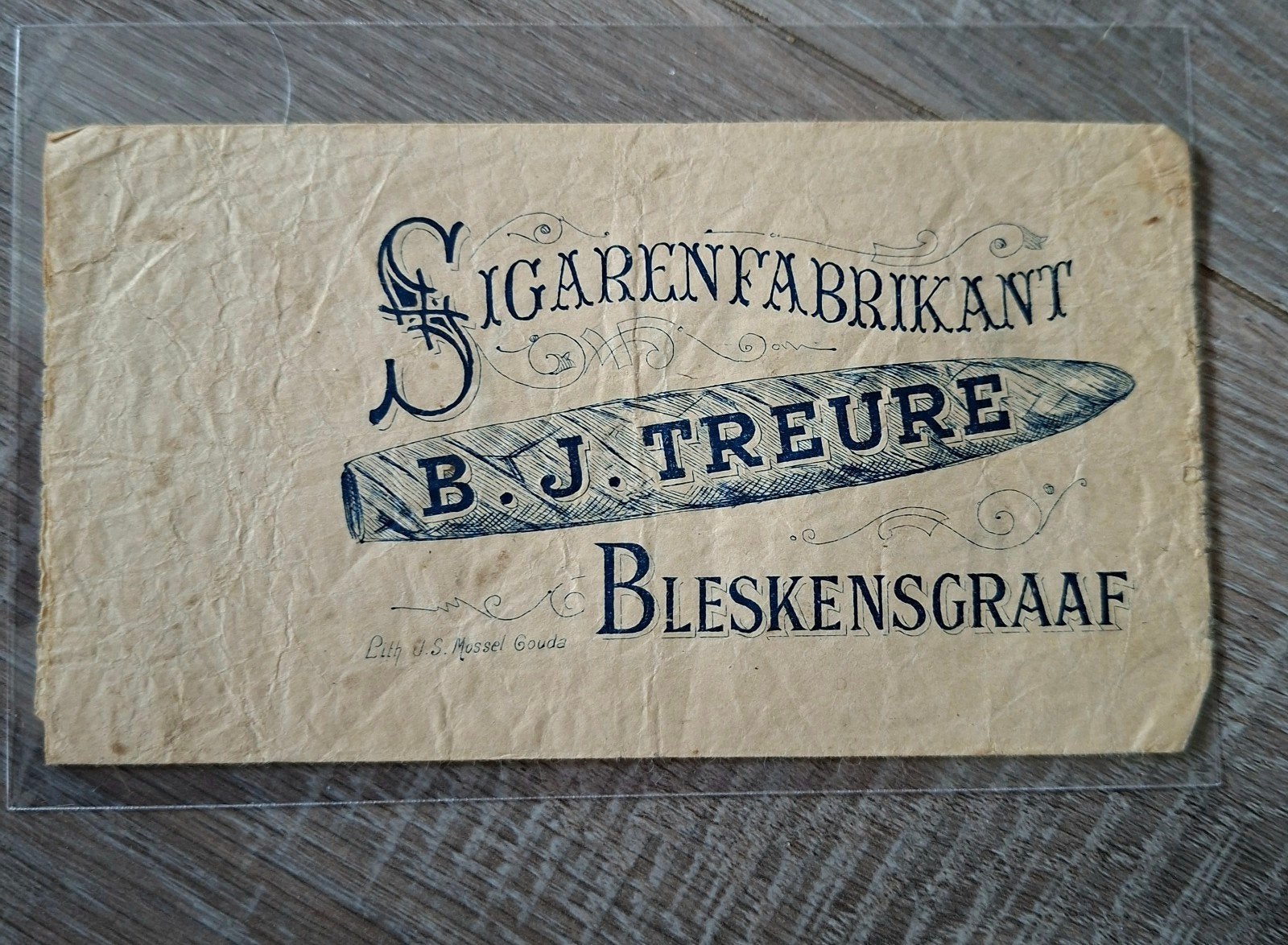 Oud Sigaren zakje     BLESKENSGRAAF, Ophalen of Verzenden, Gebruikt, Verpakking