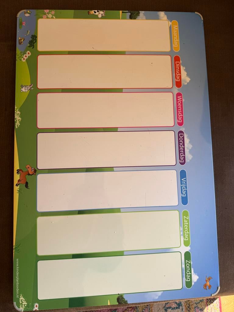 Kinderplanbord met magneten - Dagplanner voor kinderen, Ophalen of Verzenden, Gebruikt, Ontdekken
