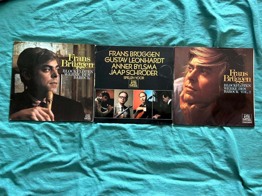 3 LP's Frans Brüggen (ook per stuk te koop), Ophalen of Verzenden, Gebruikt, 12 inch, Overige genres