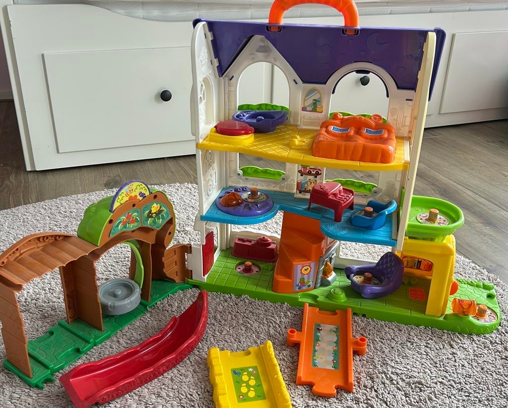 Fisher-Price Little People Speelhuis met accessoires, Ophalen, Zo goed als nieuw, Jongen of Meisje