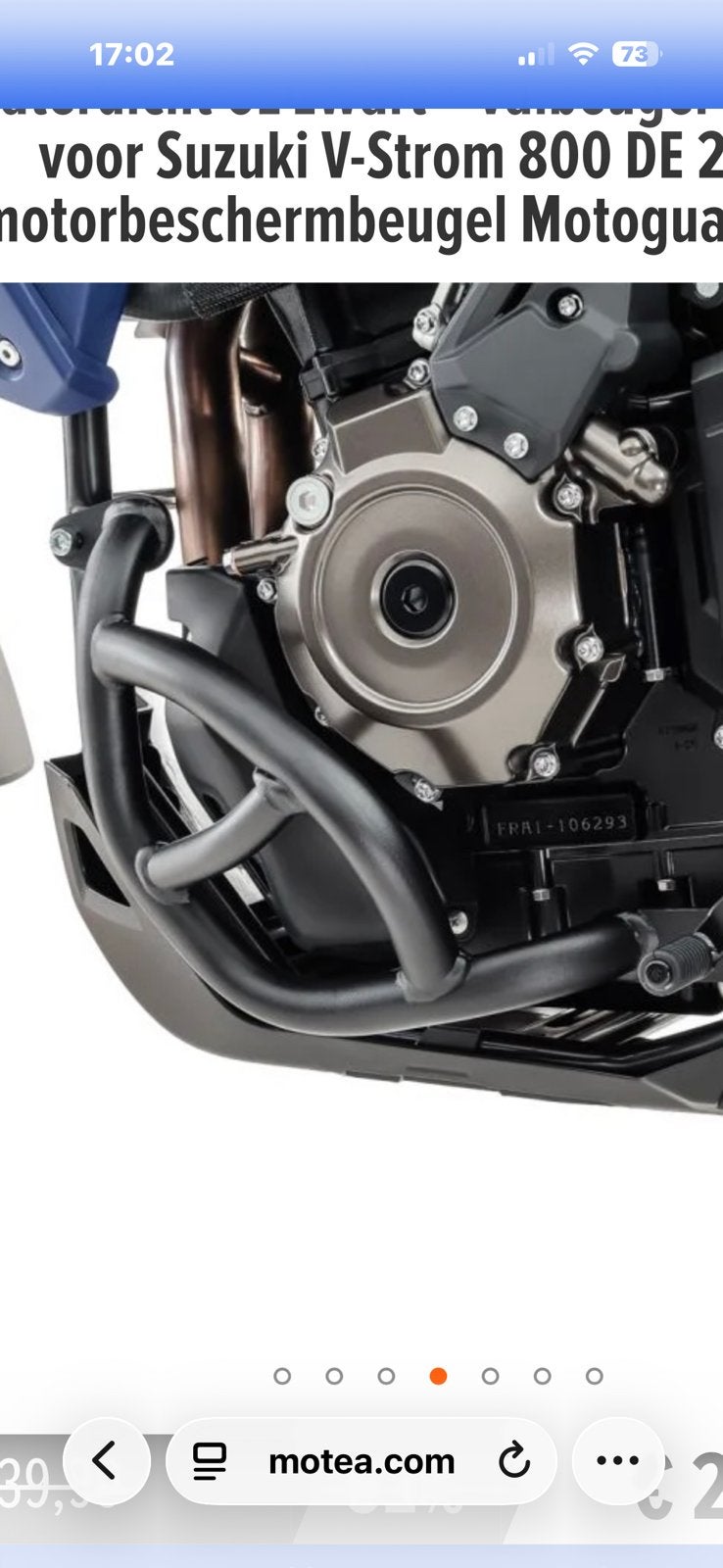 Valbeugels motorblok suzuki v-strom 800DE, Ophalen of Verzenden, Gebruikt