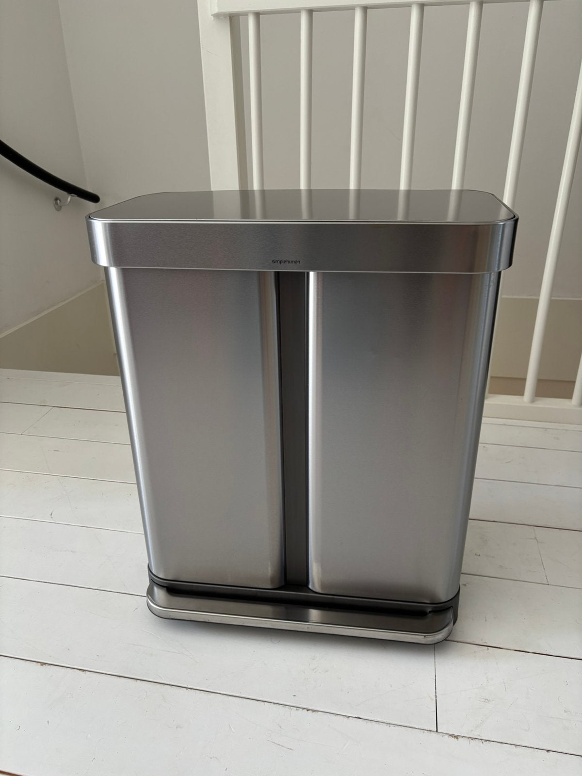 Simplehuman 58L Recycler, Ophalen, Gebruikt, Met pedaal, 40 liter of meer