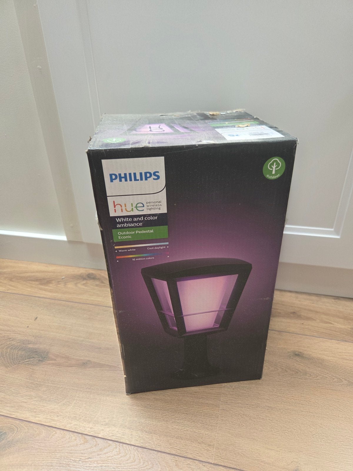 Hue Outdoor Econic tuinlamp sokkel laag, Ophalen of Verzenden, Nieuw
