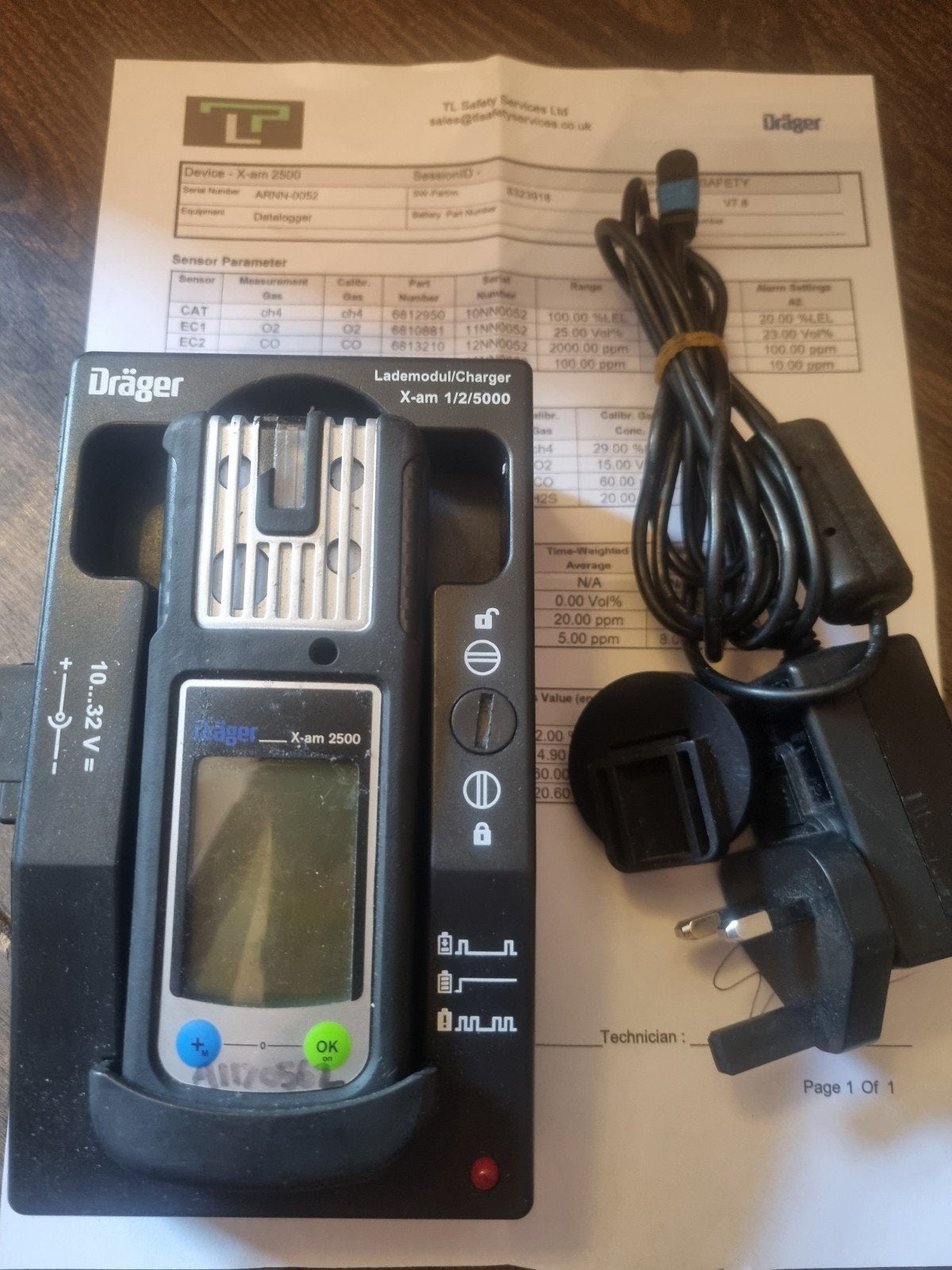 Dräger X-am 2500 Gasdetector met Lader & Kalibratie, Ophalen of Verzenden