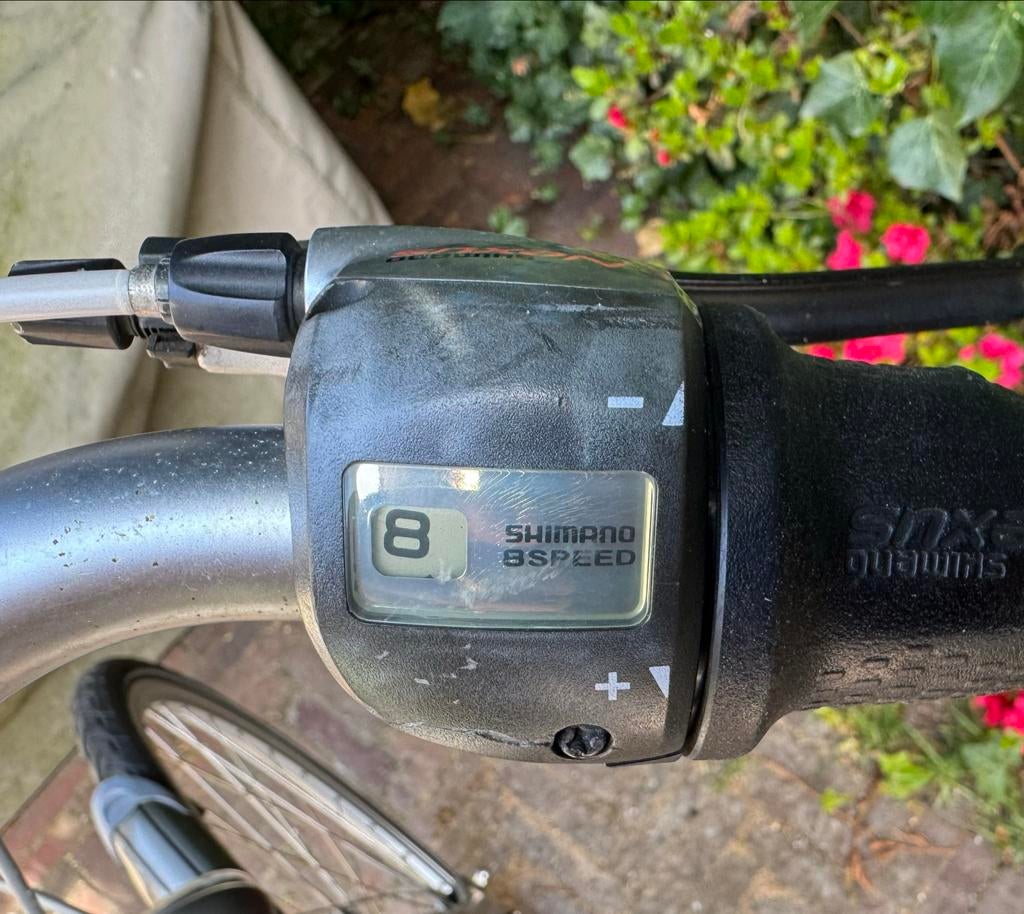 Gazelle Chamonix  met C8 versnellingen en vering, Ophalen, Velgrem, Versnellingen, Gazelle