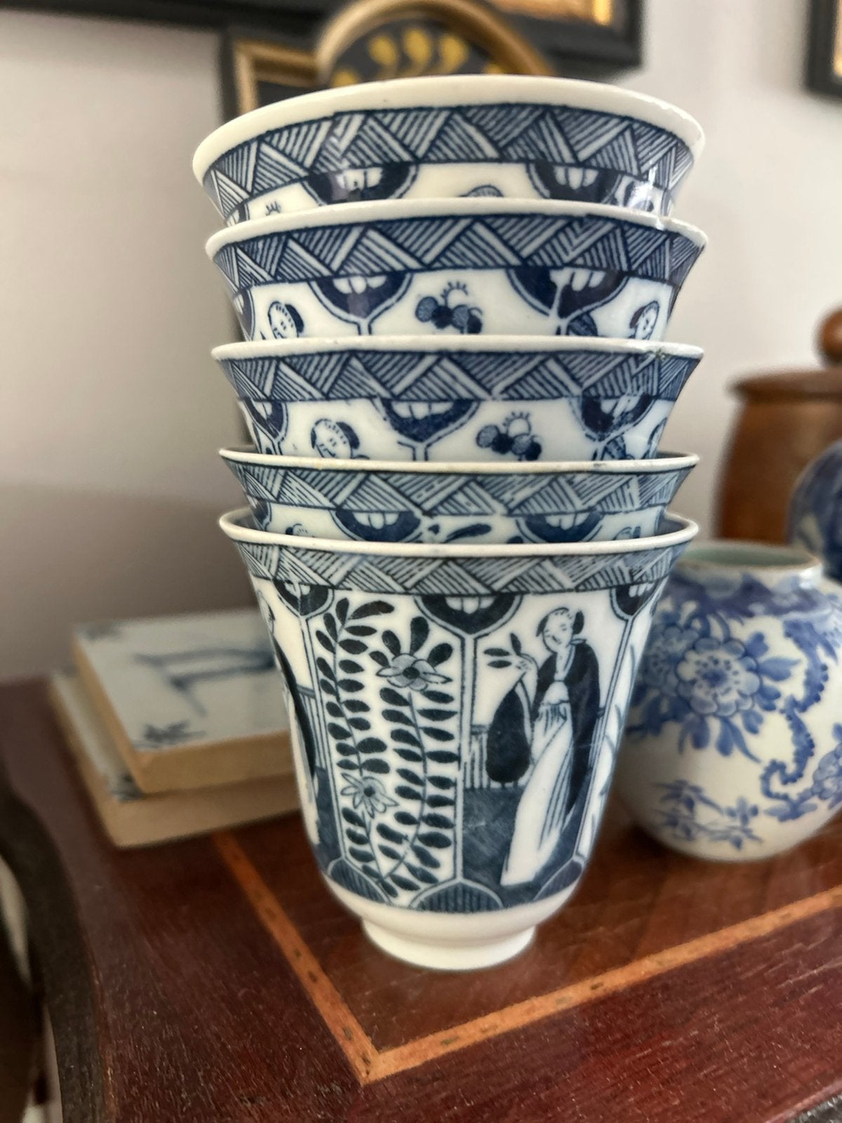 Kangxi stijl hoge kopjes, Ophalen of Verzenden