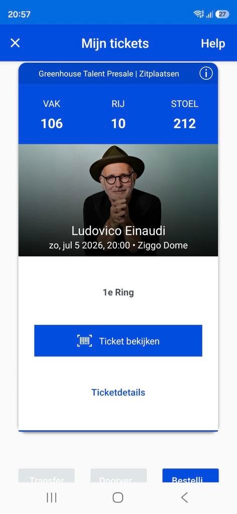 Ludovico Einaudi 5 juli, Eén persoon, Juli