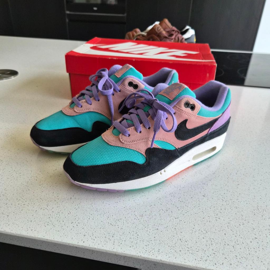 "Have a nike day" Air max one 1 maat 44,5 44.5, Nike air max, Overige kleuren, Ophalen of Verzenden, Sneakers of Gympen