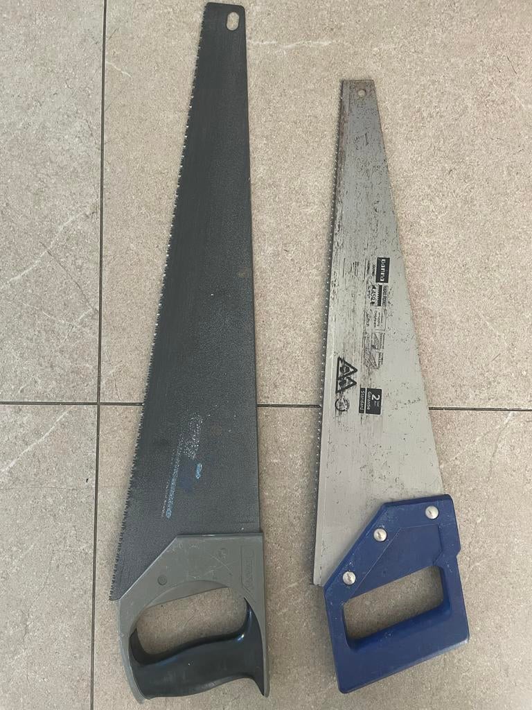 2 handzagen per stuk of samen te koop, Doe-het-zelf en Verbouw, Gereedschap | Zaagmachines, Ophalen of Verzenden, Gebruikt, Overige typen