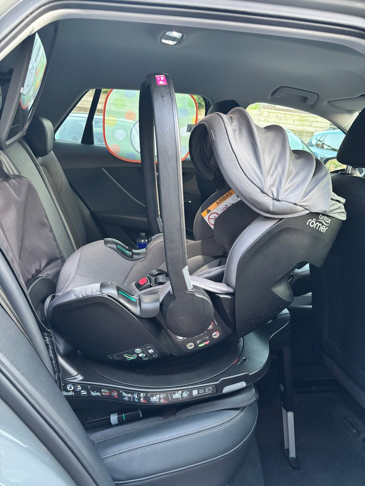 Britax Römer Safe Pro autostoel + 360 base + voetenzak, Ophalen, Romer, Verstelbare rugleuning, Zo goed als nieuw