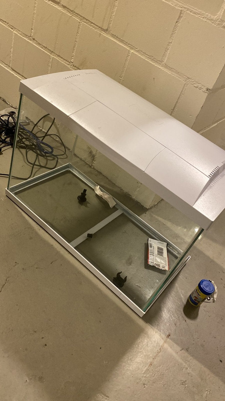 aquarium + alle accessoires, Ophalen, Zo goed als nieuw, Leeg aquarium, Superfish