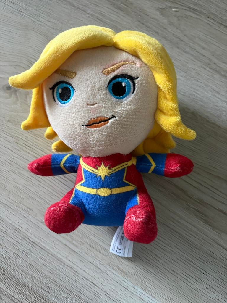 Marvel Super Woman Knuffel - Captain Marvel Pluche Pop, Gebruikt, Overige merken, Overige karakters, Overige typen