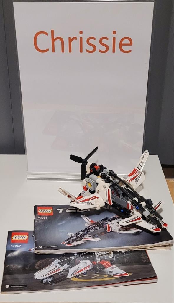 Lego Technic 42057 Ultralight Helikopter met Instructies, Ophalen, Gebruikt, Lego, Compleet