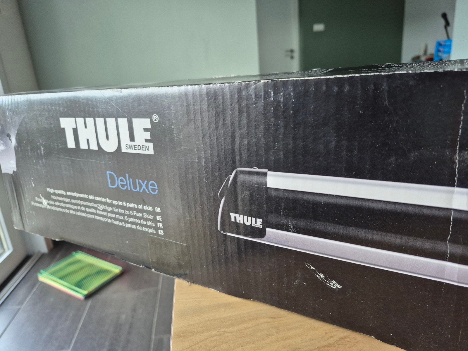 Thule Deluxe Skihouder - Hoogwaardig en Aerodynamisch, Auto diversen, Dakdragers, Ophalen of Verzenden, Zo goed als nieuw