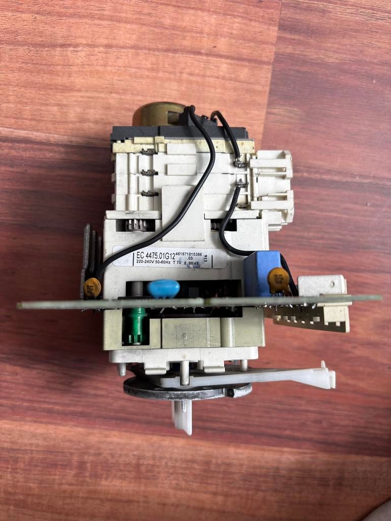 Tijdklok wasmachine uit werkende machine met lager stuk, Ophalen, Zo goed als nieuw
