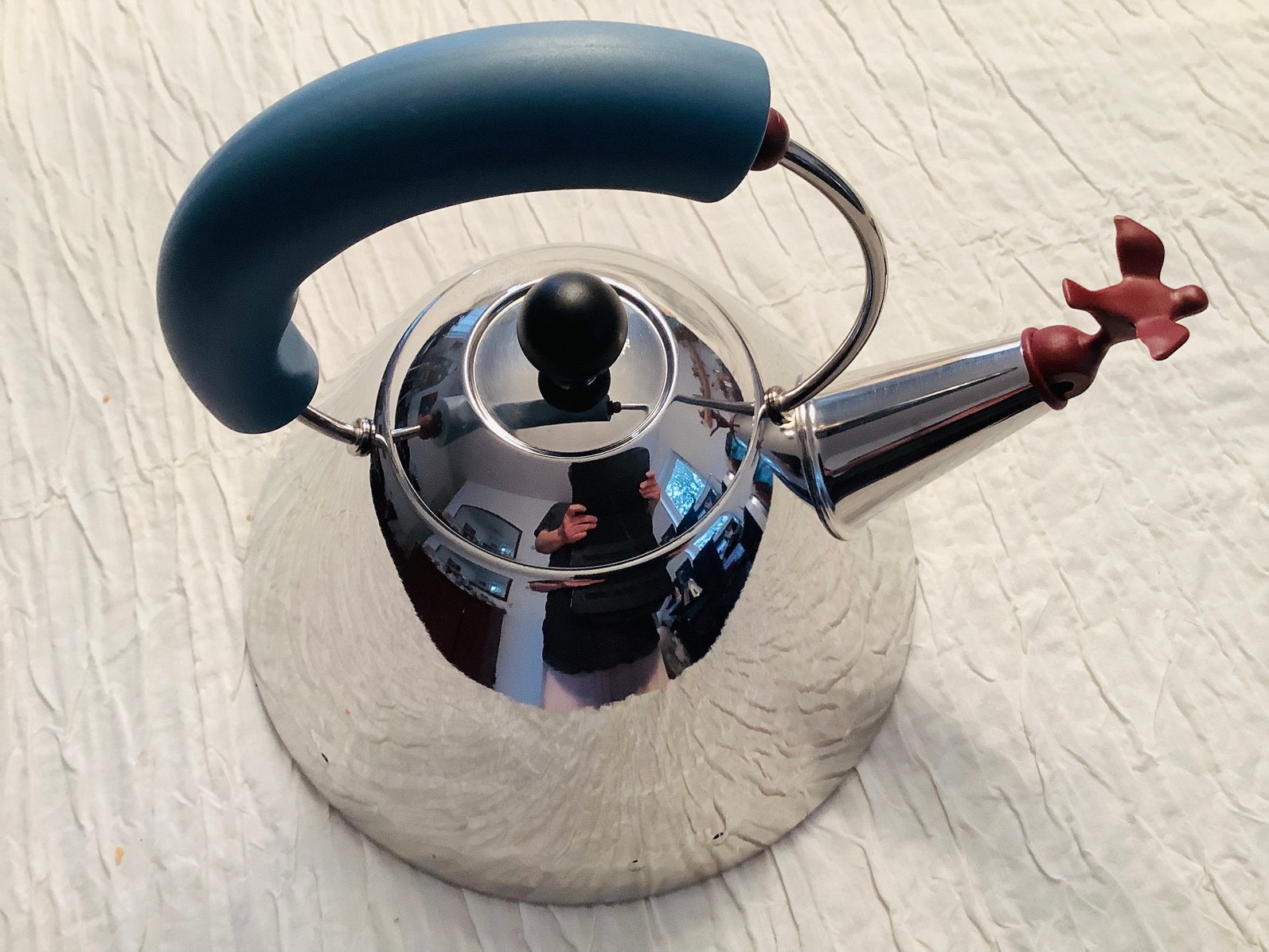 Alessi Bird fluitketel – Michael Graves – designklassieker, Witgoed en Apparatuur, 2 liter of meer, Ophalen of Verzenden, Zo goed als nieuw