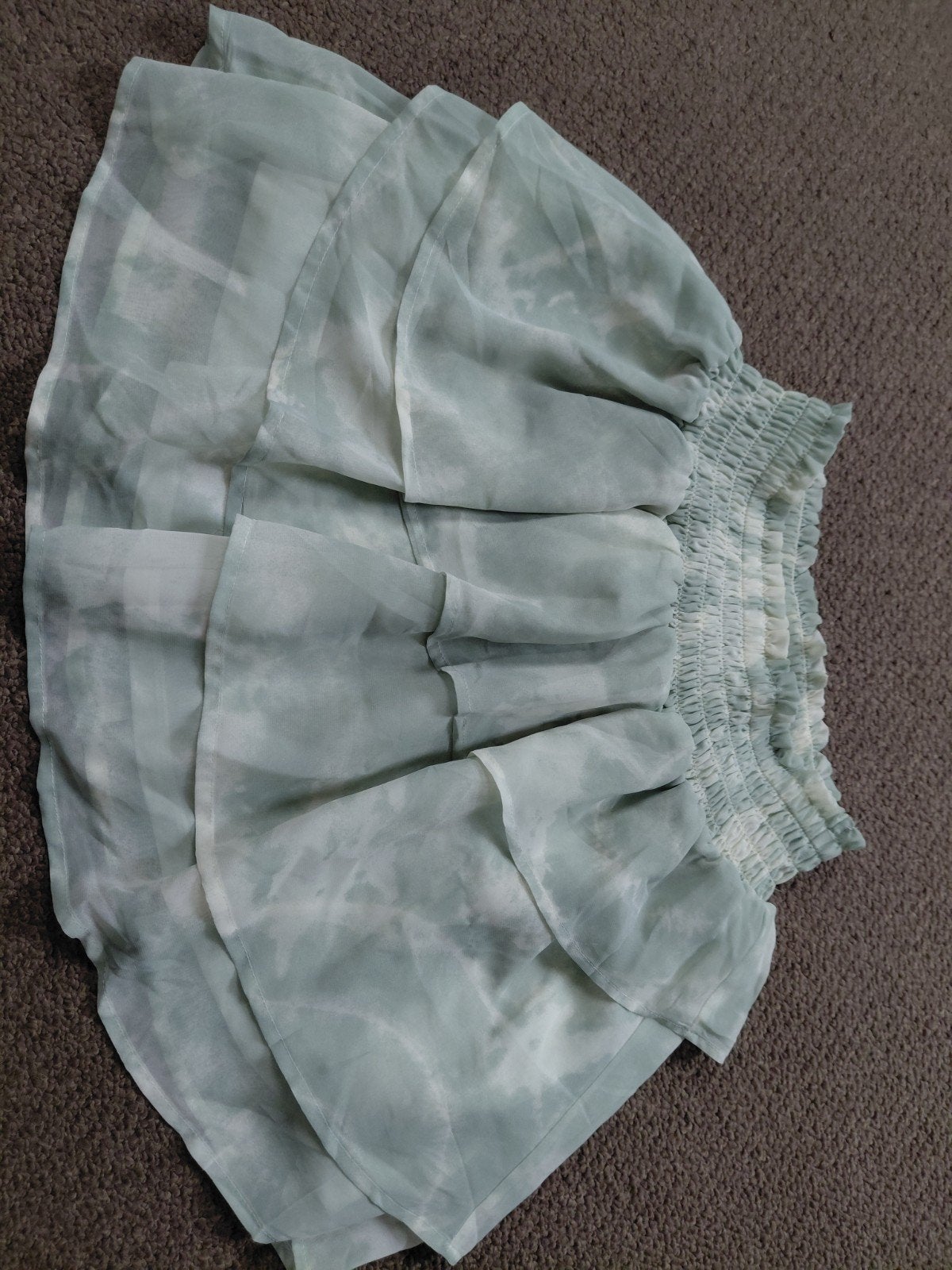 H&M Gelaagde Minirokje met Tie-Dye Print, Gebruikt, Meisje, H&M, Ophalen of Verzenden