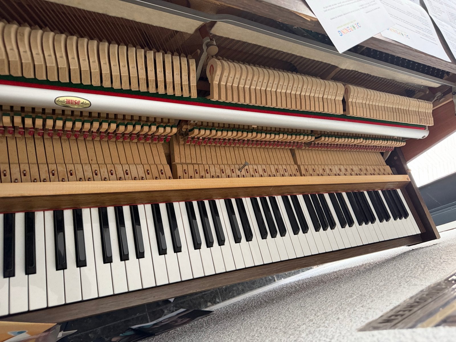Antieke Hupfeld piano - Opknapper, Ophalen of Verzenden, Gebruikt, Bruin, Piano