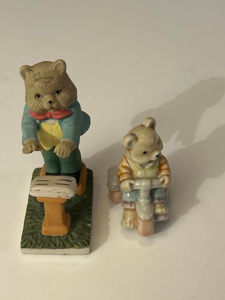 Set van 2 Beeldjes: Grote en Kleine Beer, Verzamelen, Beelden en Beeldjes, Ophalen of Verzenden, Zo goed als nieuw, Dier
