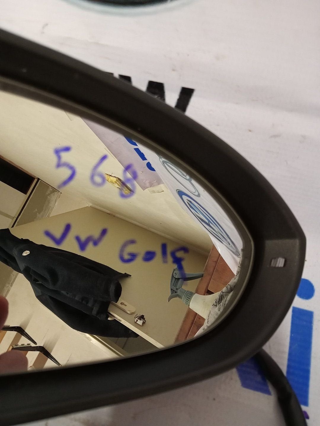 Originele Golf 7 zijspiegel compleet Rechts, Auto-onderdelen, Gebruikt, -, Volkswagen, -