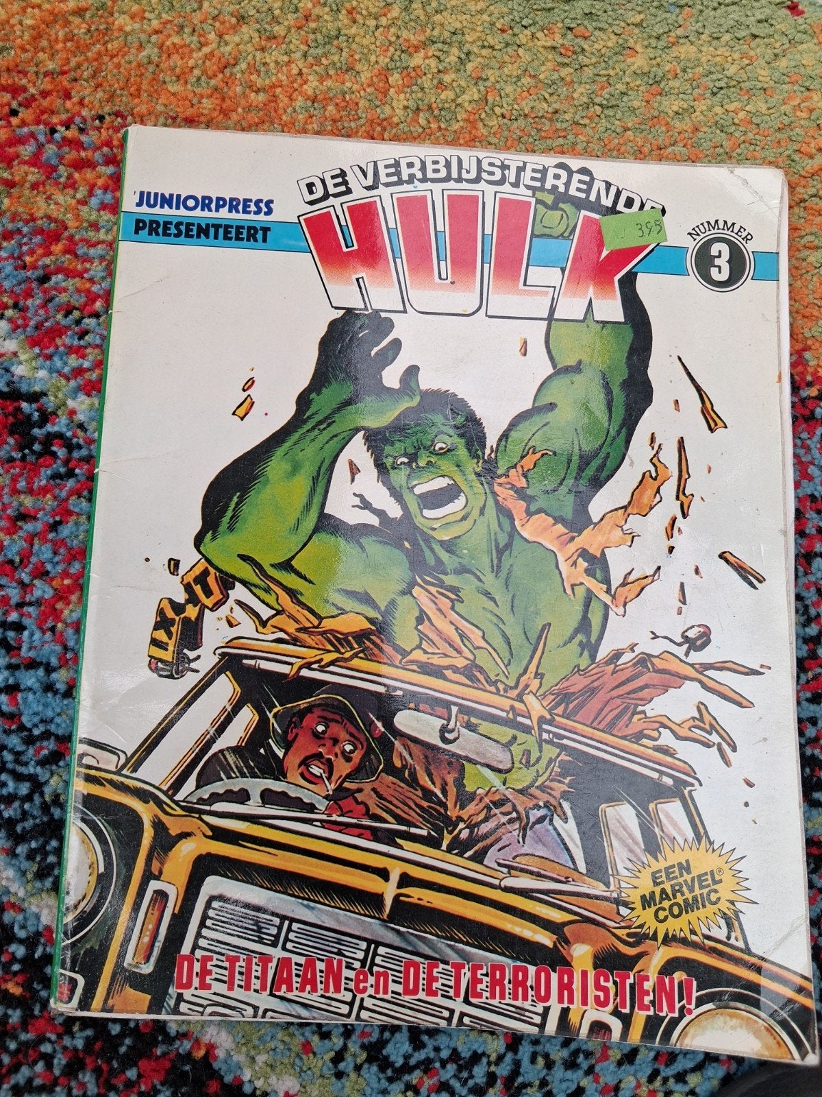 De Verbazingwekkende Hulk Juniorpress Nummer 3, Boeken, Eén stripboek, Ophalen of Verzenden, Gelezen, Stan Lee