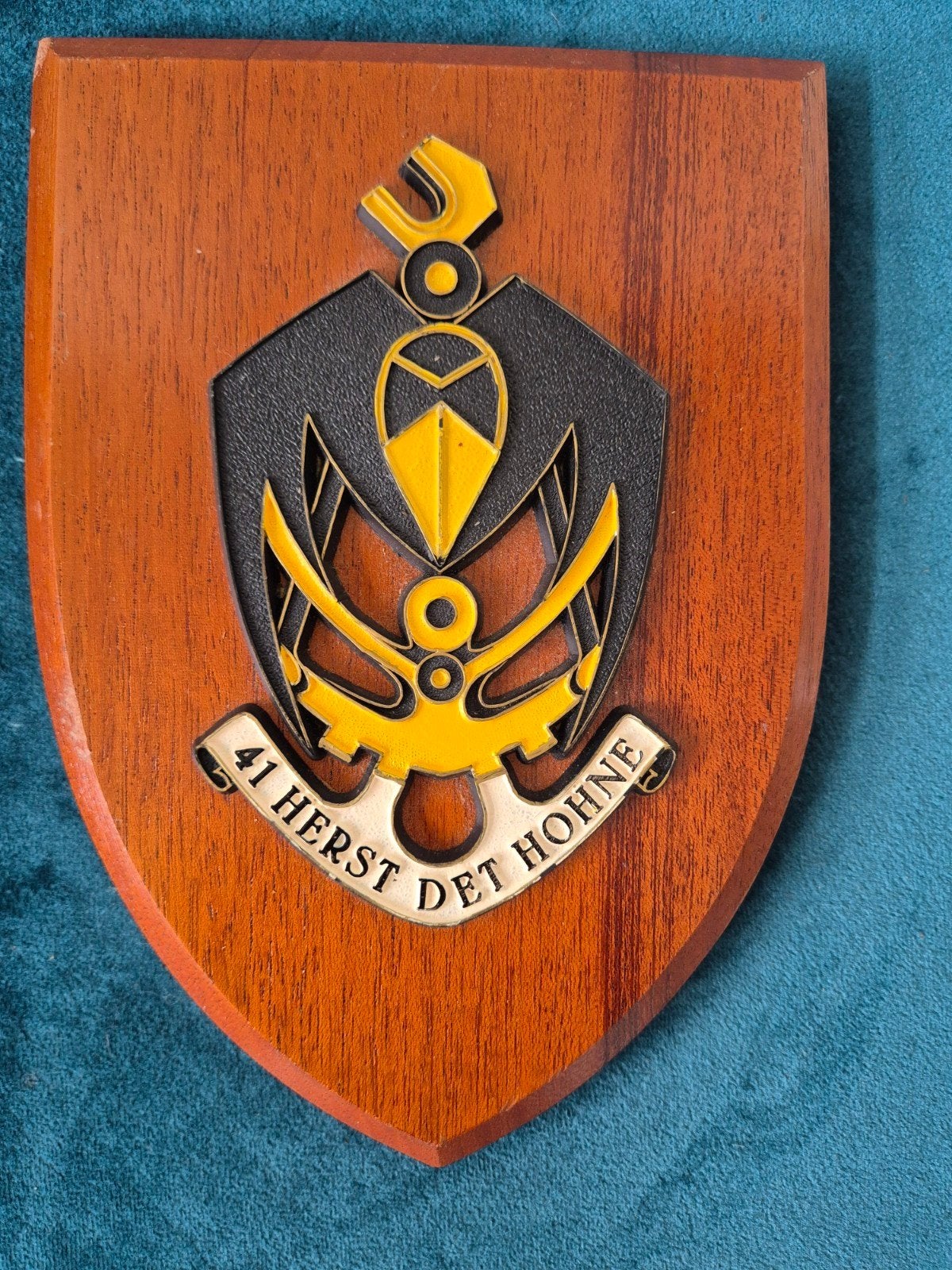 Wapenschild 41 Herst Det Hohne Herstelcompanie, Ophalen of Verzenden, Landmacht, Nederland, Embleem of Badge