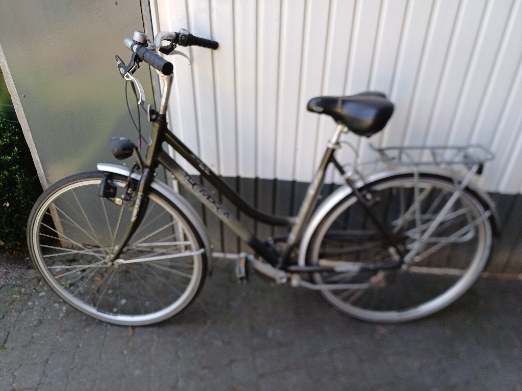 degelijke damesfiets ; merk: Thompson, Velgrem, Versnellingen, Zo goed als nieuw, 50 tot 53 cm