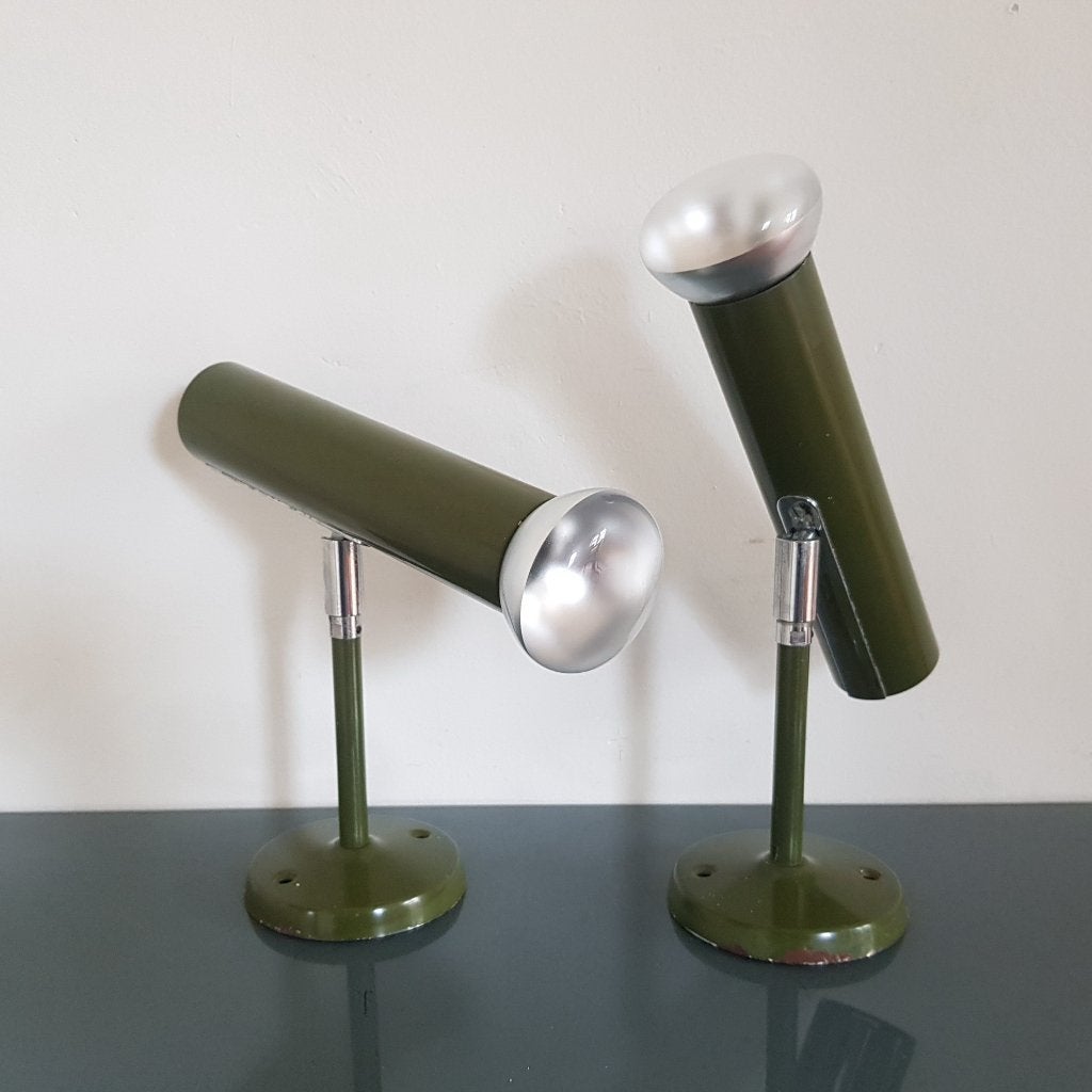 2 Space Age wand - of plafondspots, gemerkt OMI, Ophalen of Verzenden, Onbekend, Onbekend, Onbekend